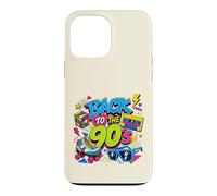 Back to 90s Nostalgia Roller Skate Boombox Cassette Années 90 Coque pour iPhone 13 Pro Max