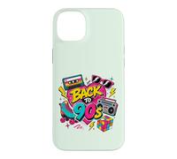 Back to 90s Nostalgia Roller Skate Boombox Cassette Années 90 Coque pour iPhone 14 Plus