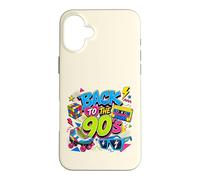 Back to 90s Nostalgia Roller Skate Boombox Cassette Années 90 Coque pour iPhone 16 Plus