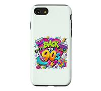 Back to 90s Nostalgia Roller Skate Boombox Cassette Années 90 Coque pour iPhone SE (2020) / 7/8