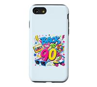 Back to 90s Nostalgia Roller Skate Boombox Cassette Années 90 Coque pour iPhone SE (2020) / 7/8