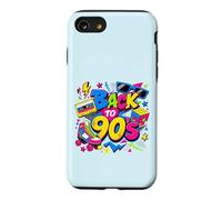 Back to 90s Nostalgia Roller Skate Boombox Cassette Années 90 Coque pour iPhone SE (2020) / 7/8