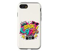 Back to 90s Nostalgia Roller Skate Boombox Cassette Années 90 Coque pour iPhone SE (2020) / 7/8