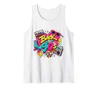 Back to 90s Nostalgia Roller Skate Boombox Cassette Années 90 Débardeur