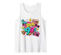 Back to 90s Nostalgia Roller Skate Boombox Cassette Années 90 Débardeur