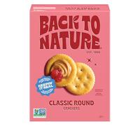 Back to Nature Craquelins ronds classiques - Sans produits laitiers, sans OGM, fabriqués avec de la farine de blé et du sel de mer, délicieuses collations de haute qualité, 185 ml