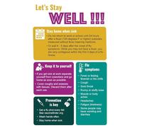 Back to Office Safety Poster, Post-Pandemic Workplace Guidelines, Stay Home If Sick Notice(Unframed,12x18inch(30x45cm))