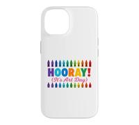 Back to School Hooray It's Art Day Teacher Coque pour iPhone 14