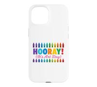 Back to School Hooray It's Art Day Teacher Coque pour iPhone 15