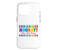 Back to School Hooray It's Art Day Teacher Coque pour iPhone 16 Pro