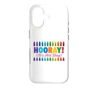 Back to School Hooray It's Art Day Teacher Coque pour iPhone 17