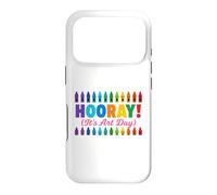 Back to School Hooray It's Art Day Teacher Coque pour iPhone 17 Pro