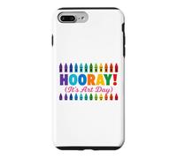 Back to School Hooray It's Art Day Teacher Coque pour iPhone 7 Plus/8 Plus