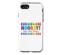 Back to School Hooray It's Art Day Teacher Coque pour iPhone SE (2020) / 7/8
