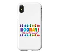 Back to School Hooray It's Art Day Teacher Coque pour iPhone X/XS