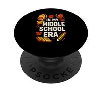 Back to School in My Middle School Era Cute Women First Day PopSockets PopGrip Adhésif