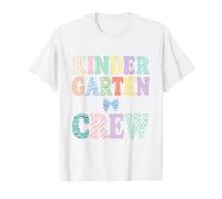 Back to School Kindergarten Crew T-Shirt Graphique avec Valeur, Homme, Blanc, L