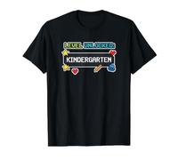 Back to School Level Unlocked Kindergarten T-Shirt Graphique avec Valeur, Homme, Noir, S
