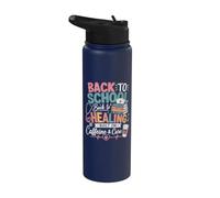 Back to School Nursing Student Stainless Steel Insulated Water Bottle