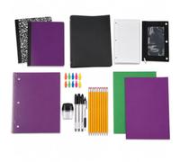 Back to School Supply 33-Piece Kit with Binder and Notebooks