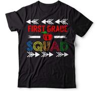 Back to School T-Shirt First Graders Teacher T-Shirt First Grade Tee Shirt Black Manches Courtes(3X-Large)