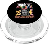 Back To School Tour Cute Teacher First Day Of School Bruh PopSockets PopGrip pour MagSafe