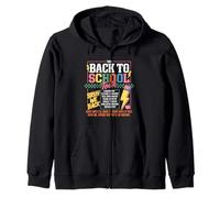 Back To School Tour Cute Teacher First Day Of School Bruh Sweat à Capuche