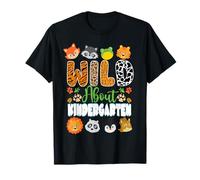 Back to School Wild About Kindergarten Teacher Zoo Safari T-Shirt
