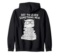 Back to School Wise Owl Learning Student Sweat à Capuche