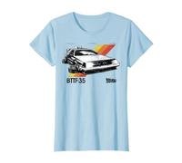 Back to The Future 35th Retro Stripe Delorean T-Shirt