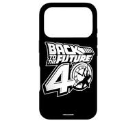 Back to The Future 40th Anniversary Logo Black and White Coque pour iPhone 17 Pro