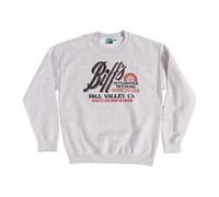 Back to The Future Biffs Automotive Detailing Ash Grey Sweater