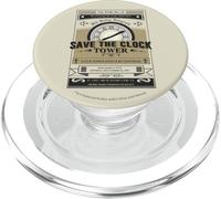 Back to the Future Clock Tower Poster PopSockets PopGrip pour MagSafe