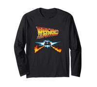 Back to the Future DeLorean et Logo Manche Longue