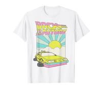 Back To The Future DeLorean Sunrise Cartoon T-Shirt