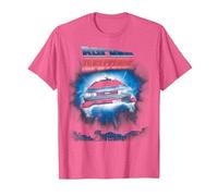 Back to The Future Hovering Delorean T-Shirt, Homme, Rose Chiné, M