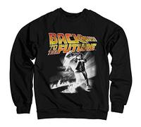 Back To The Future Officiellement sous Licence Poster Sweat-Shirt (Noir) Large