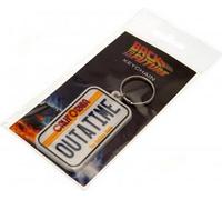 Back To The Future - Porte-clés plaque d'immatriculation TA5876 (taille unique) (Blanc)