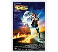 Back To The Future - Poster - Michael J. Fox, Christoph + cadre interchangeable, Shinsuke® Maxi MDF blanc, vitre acrylique