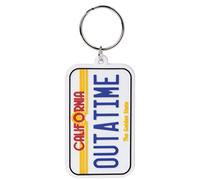 Back To The Future PVC Keyring License Plate