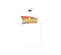 Back To The Future T-Shirt à Manches Courtes à col Rond avec Logo pour Homme, Coupe Classique, Taille XXL
