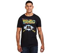 Back To The Future Delorean T-Shirt, Noir (Noir), L Homme