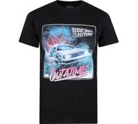 Back To The Future - T-shirt "Outatime" pour homme TV795 (XXL) (Noir)