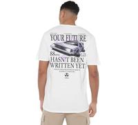 Back to The Future T-Shirt Unisexe « It Hasn't Been Written Back », Blanc, S