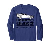 Back To The Future Time Machine Future Changer Retro Manche Longue
