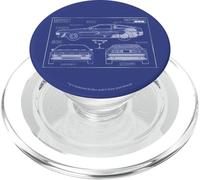 Back To The Future Time Machine Schematics PopSockets PopGrip pour MagSafe