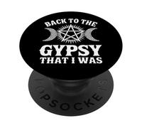 Back to The Gypsy That I Was Cute Hippie Graphic Vintage PopSockets PopGrip Adhésif
