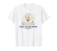 Back to The Moon Enfin Rocket Launch Space T-Shirt