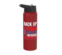 Back up terry put it in reverse 4th of July for men women Stainless Steel Insulated Water Bottle
