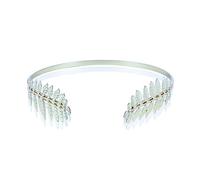 Back-worn Leaf Bandeau en métal pour le dos de la tête Feuille d'or Bandeau de mariage Bandeau en métal pour femme (argent)